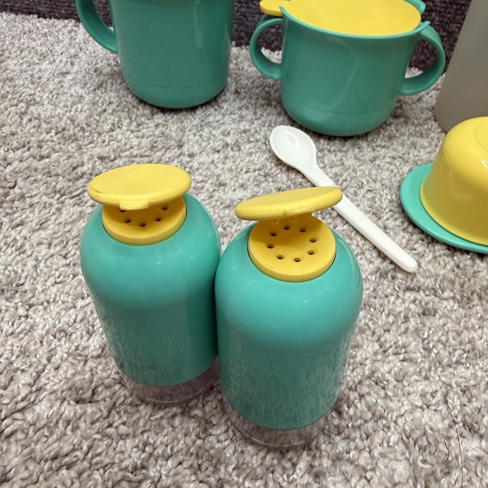 Vintage Tupperware huge lot salt pepper shaker cream sugar pitcher butter AS IS - Picture 6 of 16